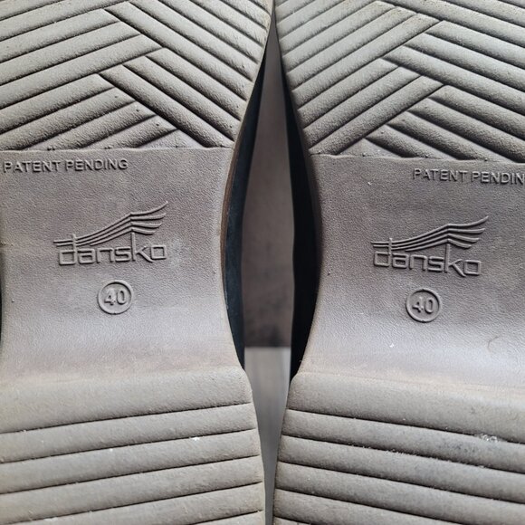 Dansko Beatrice Black Burnished Nubuck Mary Jane Shoes 40 / 9.5-10 - Picture 9 of 10